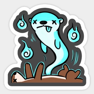 Ghostly Scoot Sticker